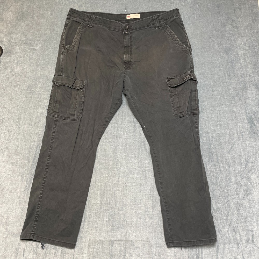 Wrangler Five Star Premium Relaxed Fit Flex Cargo Pants Mens 40x30 Black Stretch